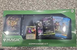 Magic: The Gathering Commander Kit Costco Bundle 100 Card Deck + Boosters - Image 1