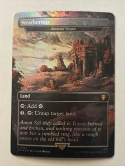 1x Weathertop (Deserted Temple) (363) ~~ Borderless - Foil NM-Mint, English Comm - Image 1