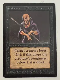 Magic the Gathering MTG Beta Weakness MP (Beta Bob) - Image 1