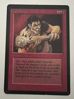 Magic the Gathering MTG Gray Ogre Beta LP Playset (4) (Beta Bob) - Image 2