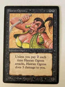 Magic the Gathering MTG Arabian Nights Hasran Ogress Light MP (Beta Bob) - Image 1