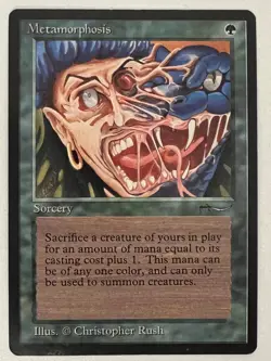 Magic the Gathering MTG Arabian Nights Metamorphosis MP (Beta Bob) - Image 1