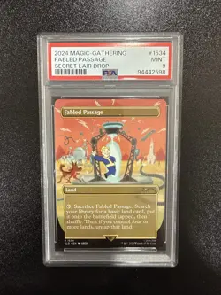 Fabled Passage 1534 Borderless Fallout Secret Lair MTG PSA 9 Mint - Image 1