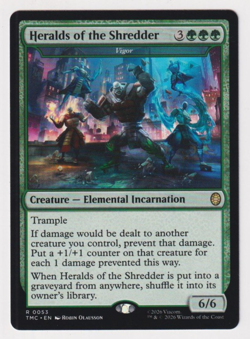 Heralds Of The Shredder Commander TMNT TMC 0053 R Rare Regular NM MTG Magic - Image 1