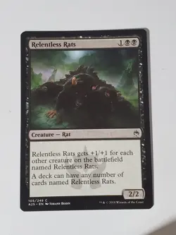MTG - Relentless Rats - Masters 25 Regular Rat Common - Image 1