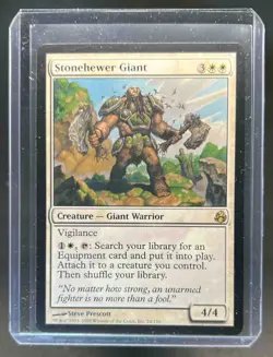 2008 Magic MTG Morningtide Stonehewer Giant #24 - Image 1