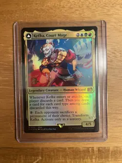 Kefka, Court Mage - Prerelease Foil Promo - Final Fantasy VI MTG FF6 - Image 1