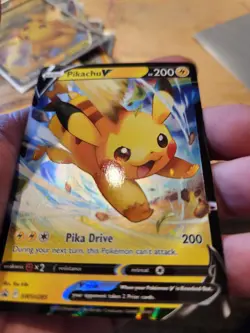 Pikachu V SWSH285 - Black Star Promo - Ultra Rare Holo Pokemon Card Near Mint - Image 3