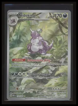 Nidoking 174/165 Scarlet & Violet 151 Illustration Rare Pokemon Card TCG NM/M - Image 1
