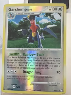 Garchomp 9/123 DP Mysterious Treasures Holo Rare Pokemon TCG - LP - Image 1