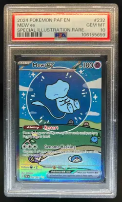 2024 Pokemon Paldean Fates Mew ex #232/091 PSA 10 GEM MINT - Image 1