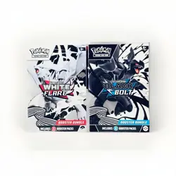 Pokemon Black Bolt and White Flare Booster Bundle Set of 2 – Sealed – New - Image 1