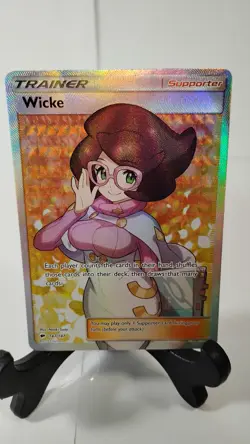 Pokemon Wicke (Full Art) 147/147 Rare Sm-Burning Shadows Holo - Image 1
