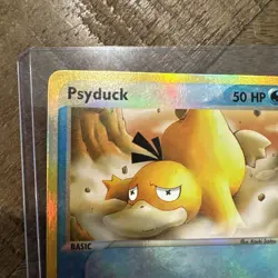 Psyduck 73/100 Sandstorm Reverse Holo Pokemon LP+ - Image 2