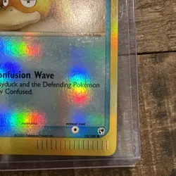 Psyduck 73/100 Sandstorm Reverse Holo Pokemon LP+ - Image 4