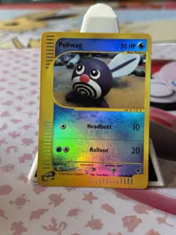 Pokemon Poliwag 125/165 Expedition Reverse Holo NM - Image 1