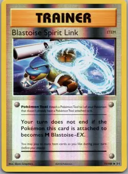Blastoise Spirit Link 73/108 Uncommon Evolutions Pokemon Reverse Holo Near Mint - Image 1