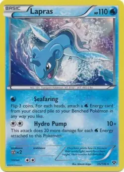 Pokemon TCG - Lapras - 35/146 - Holo Rare - XY (Base Set) [Near Mint] - Image 1