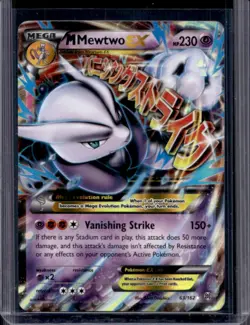 2015 Pokemon XY BREAKthrough Mega Mewtwo Holo #63/162 - Image 1