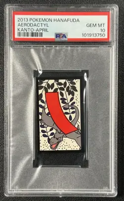 AERODACTYL PSA 10 2013 POKEMON HANAFUDA KANTO APRIL GEM 750 - Image 1