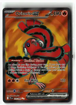 Oricorio ex ⭐ 110/094 Holo Ultra Rare Phantasmal Flames 2025 Pokemon NM - Image 1