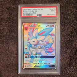 PSA 9 - Sylveon GX SV76/SV94 - Hidden Fates - Pokemon TCG - Mint 9 - Image 1