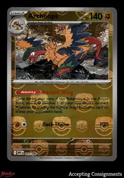 2025 Pokemon Scarlet Violet White Flare #051 Archeops MASTER BALL REVERSE HOLO - Image 1