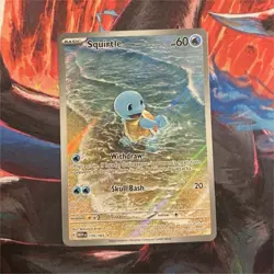 Pokemon Squirtle Full Art Holo 170/165 Illustration Rare Scarlet & Violet 151 - Image 1