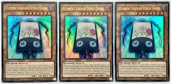 3 x DRL3-EN032 Flower Cardian Zebra Grass - Ultra Rare 1st Edition LP/NM YuGiOh - Image 1