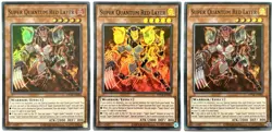 3 x OP14-EN006 Super Quantum Red Layer - Super Rare Unlimited Near Mint YuGiOh - Image 1