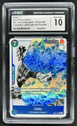 2025 One Piece Ace & Newgate Jozu Alternate Art Common #ST22-006 CGC 10 - Image 1