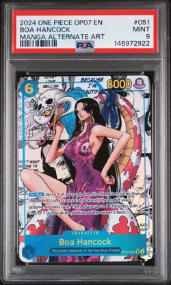 2024 ONE PIECE 500 YEARS IN THE FUTURE MANGA ALT ART #051 BOA HANCOCK PSA 9 - Image 1