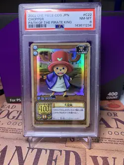 PSA 8 Holo2002 BANDAI ONE PIECE CCG JAPANESE PATH OF THE PIRATE KING CHOPPER C22 - Image 1