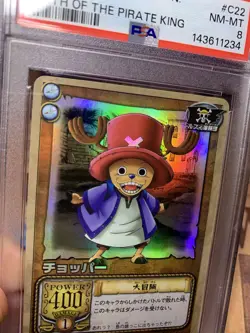 PSA 8 Holo2002 BANDAI ONE PIECE CCG JAPANESE PATH OF THE PIRATE KING CHOPPER C22 - Image 2