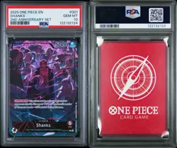 2025 One Piece Shanks 2nd Anniversary Set Leader #OP09-001 PSA 10 GEM MINT - Image 2