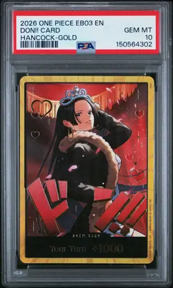 2026 ONE PIECE EB03-ONE PIECE HEROINES EDITION HANCOCK DON!! CARD PSA 10 - Image 1