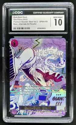 2025 One Piece The Best Vol. 2 Gum-Gum Giant Promo Alt Art #OP09-078 CGC 10 - Image 1