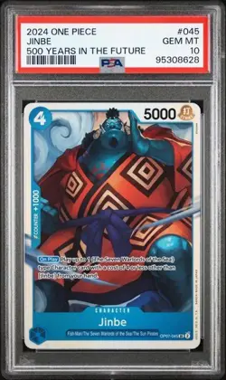2024 ONE PIECE OP07-500 YEARS IN THE FUTURE #045 JINBE PSA 10 - Image 1