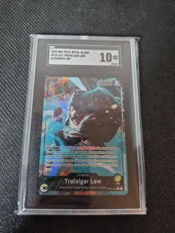 One Piece Trafalgar Law Alt Art Leader Op10-022 SGC 10 GEM MINT CROSSOVERU - Image 1
