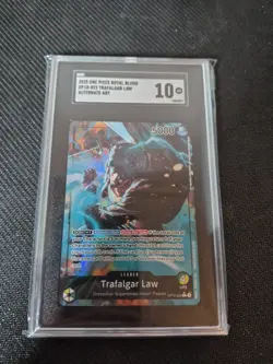 One Piece Trafalgar Law Alt Art Leader Op10-022 SGC 10 GEM MINT CROSSOVERU - Image 2
