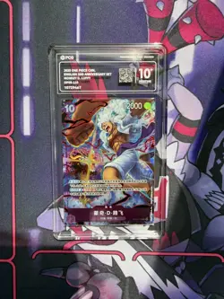 MONKEY D. LUFFY One Piece Chinese 2nd Anniversary OP05-119 PCG 10+ PRISTINE JE21 - Image 1