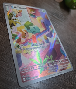 Bulbasaur 143 Pokemon Stellar Crown Rare Holo Art Card - Image 2