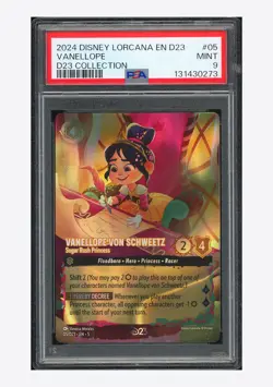 Disney Lorcana PSA 9 Vanellope von Schweetz Promo 2024 05/D23 D23 Collection ENG - Image 1