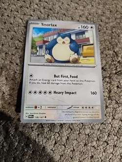 Pokemon TCG Card: SNORLAX 136/167 | Uncommon | Twilight Masquerade | NM/Mint - Image 1