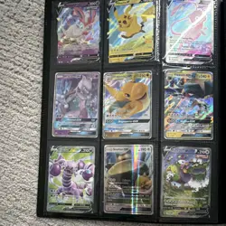 Pokemon Holo Foil Card Lot Full Art Tag Team Pikachu Charizard Custom Binder - Image 3