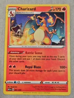 Pokemon - Charizard 2024 - 001/015 Non Holo Rare Card - Image 1