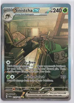 Sinistcha ex 210/167 SIR and Poltchageist 171 Illustration Rare Pokemon Card SET - Image 2