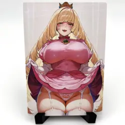 PokeGirl Lusamine Princess Peach Sexy Anime Waifu Girl Goddess Story Art Card - Image 1