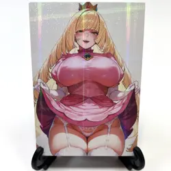 PokeGirl Lusamine Princess Peach Sexy Anime Waifu Girl Goddess Story Art Card - Image 2