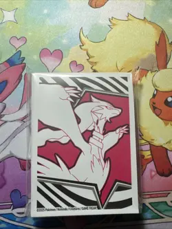 White Flare Pokemon ETB Card Sleeves 65 Ct - Image 1